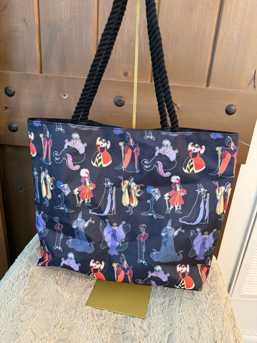 Disney Villains Patterned Tote Bag